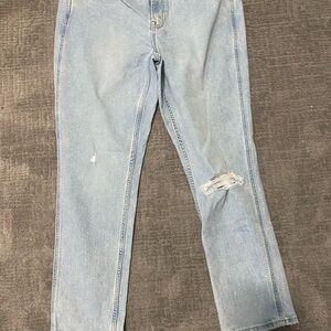 GAP Women's Light Blue Straight Leg Jeans 33/16L